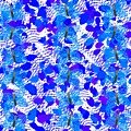 Cyan Lace Butterflies