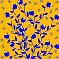 Flowers and Butterflies Silhouette