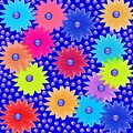 Silver Pearls on Flowers